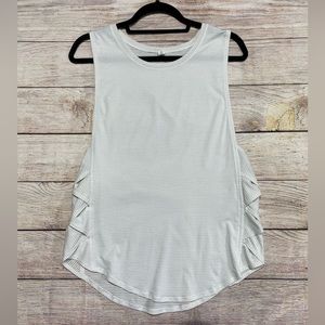 Lululemon white and gray tank top